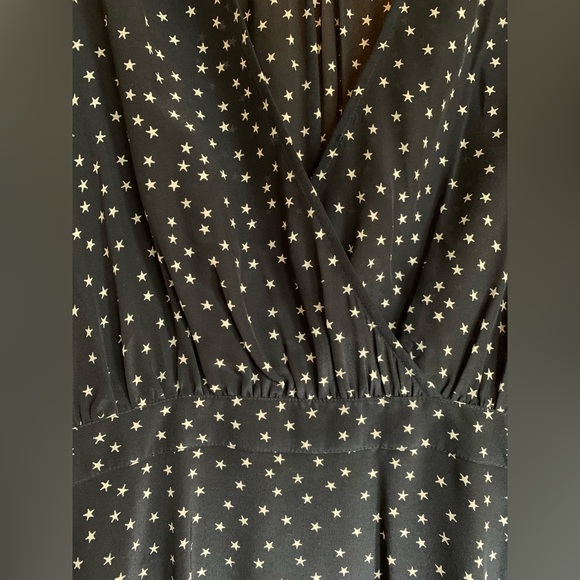 Madewell Wrap Dress, Black, size 4 - Picture 3 of 5